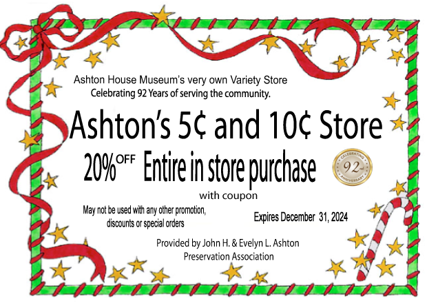 Ashton 5 and 10 Store Internet Coupon